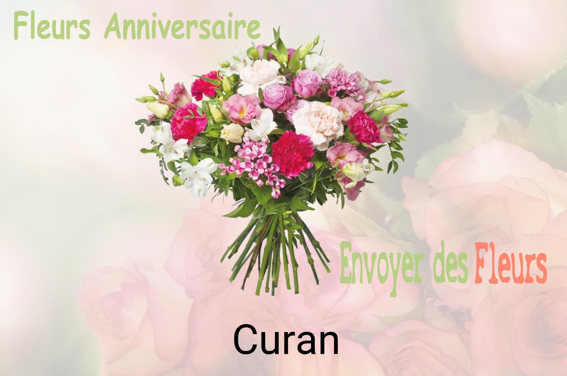 Bouquet de fleurs d’anniversaire livré à Curan